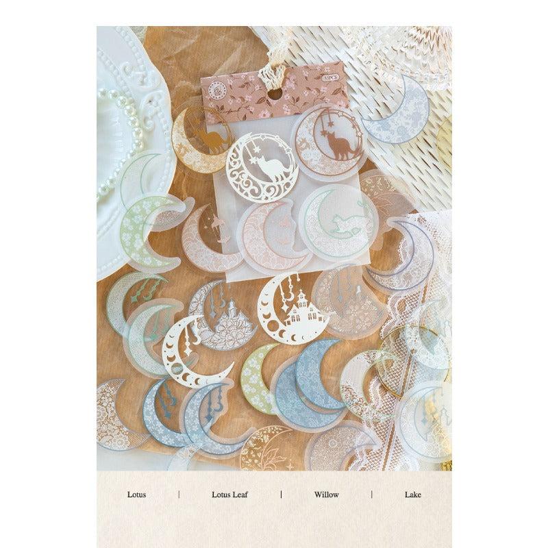 33pcs Lace Multicolor Yarn Sticker Dream Island Journal Decoration Material
