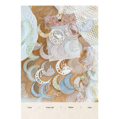 33pcs Lace Multicolor Yarn Sticker Dream Island Journal Decoration Material