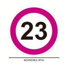 500pcs Pack Number Label 1-100 Round 25MM Marker Pin Control Sticker Sticker