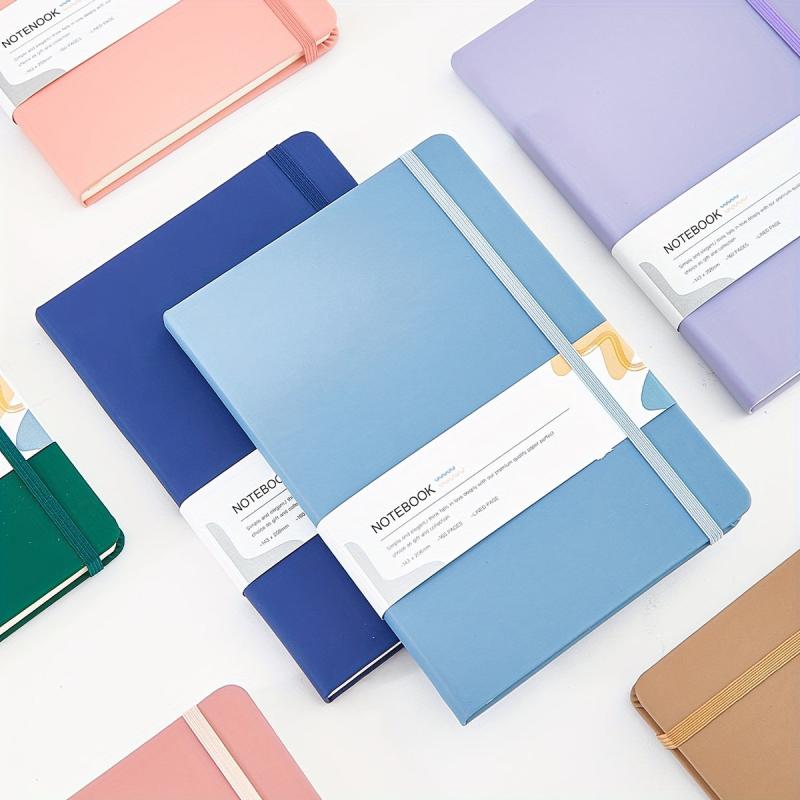 Minimalist Writing Strap Notebook Waterproof PU Cover Thick Notebook