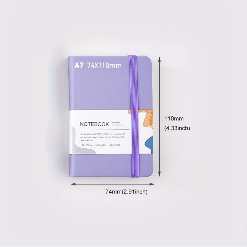 Minimalist Writing Strap Notebook Waterproof PU Cover Thick Notebook