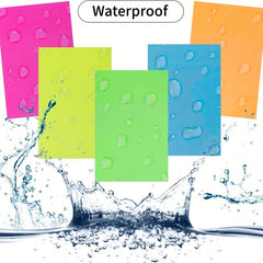 500 Sheets Transparent Sticky Notes Waterproof Office Memo Paper Pack