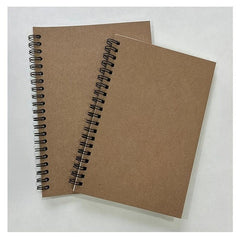 2 Pack Blank Spiral Notebooks Soft Cover Sketching 100 Pages