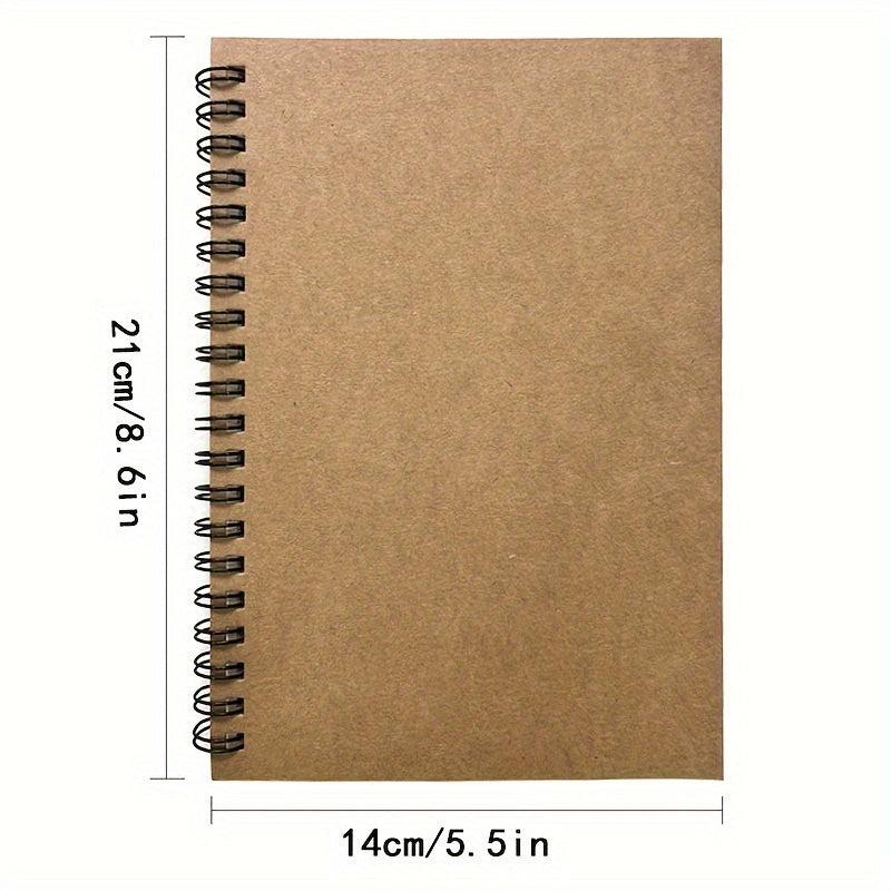 2 Pack Blank Spiral Notebooks Soft Cover Sketching 100 Pages