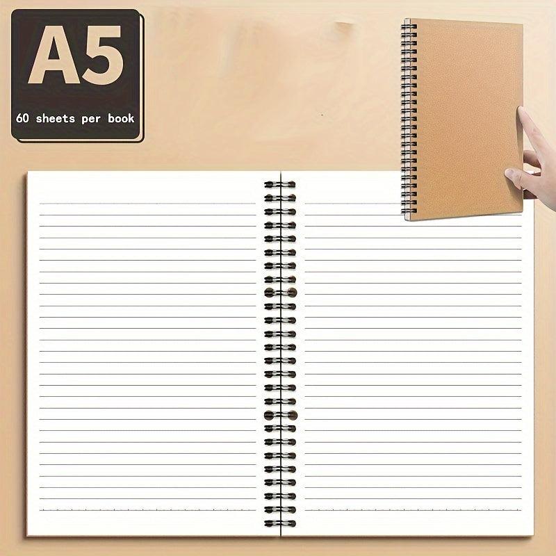 2 Pack Blank Spiral Notebooks Soft Cover Sketching 100 Pages