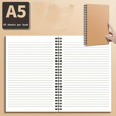 2 Pack Blank Spiral Notebooks Soft Cover Sketching 100 Pages