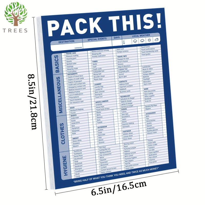Trees Grocery List Magnet Pad 52 Sheets