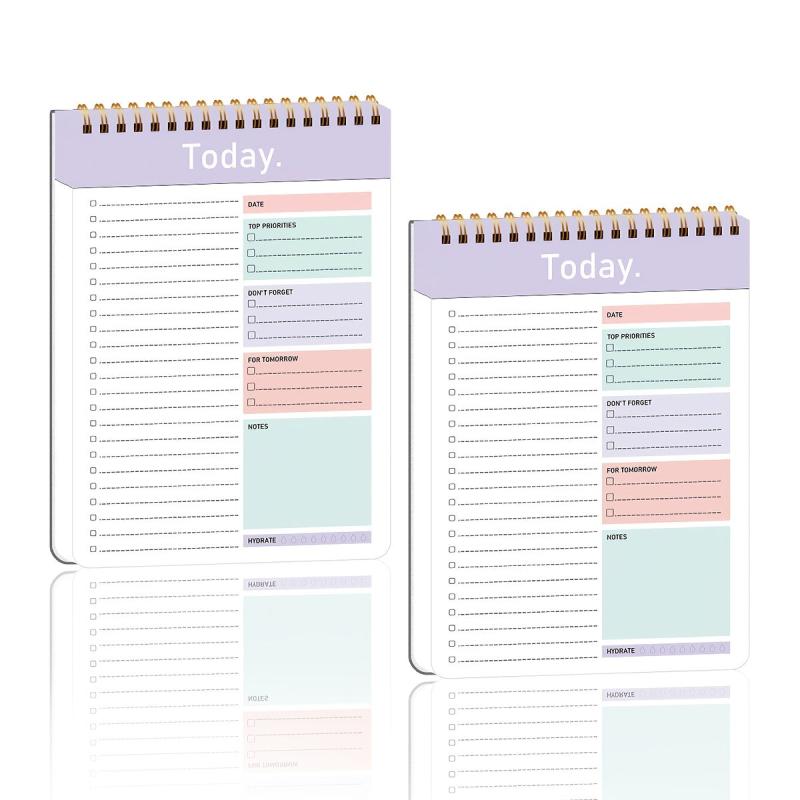 52 Sheets Top Priority To Do List Spiral Checklist Organizer