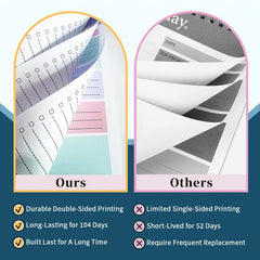 52 Sheets Top Priority To Do List Spiral Checklist Organizer