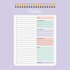 52 Sheets Top Priority To Do List Spiral Checklist Organizer