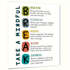 Mindful Mental Health Wall Decor 8x10 Art Print