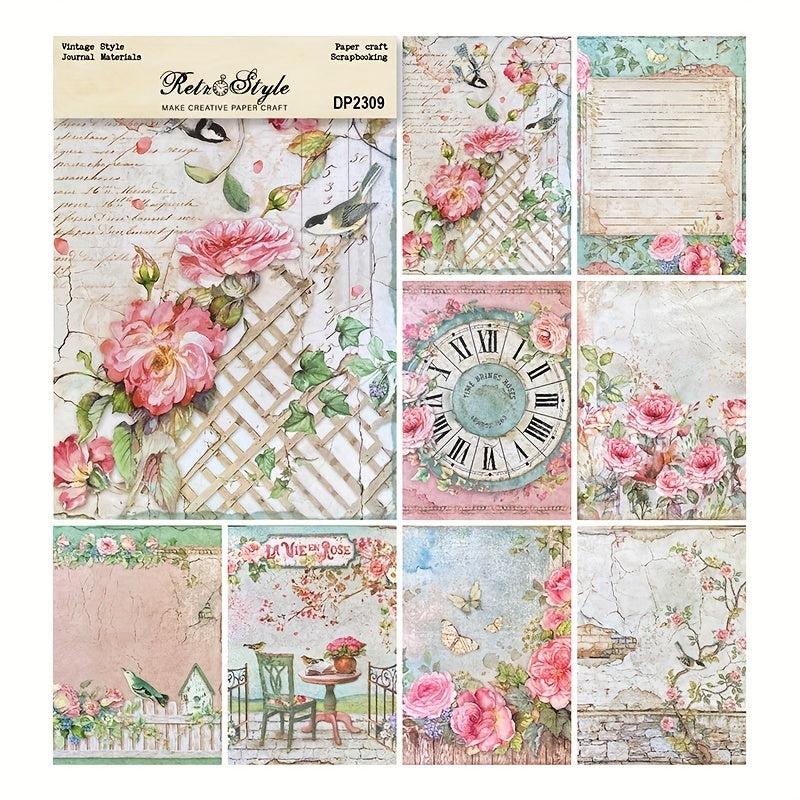 A5 Single Sided Pattern Paper DIY Photo Album Scrapbook Material