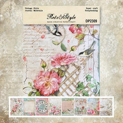 A5 Single Sided Pattern Paper DIY Photo Album Scrapbook Material