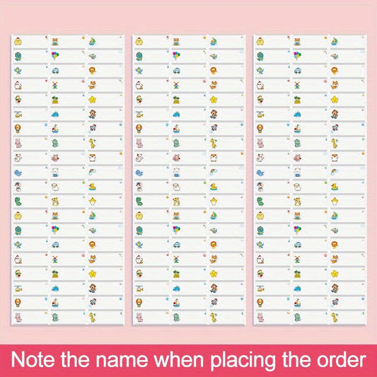 Personalized Waterproof Name Sticker for School - Medium Size
