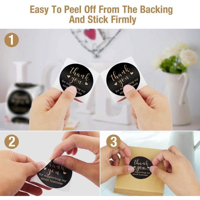 500pcs Thank You For Purchasing Decorative Adhesive Sticker Roll