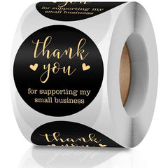 500pcs Thank You For Purchasing Decorative Adhesive Sticker Roll
