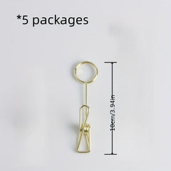 Metal Note Holders Set of 5 - Office Desk Memo Holders
