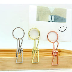 Metal Note Holders Set of 5 - Office Desk Memo Holders