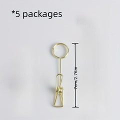 Metal Note Holders Set of 5 - Office Desk Memo Holders