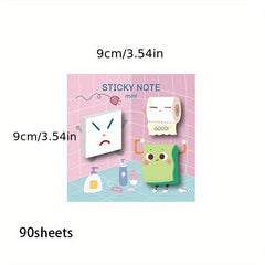 90 Pages Special shaped Sticky Notes Cartoon Material Paper