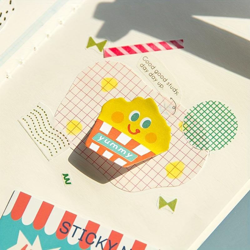 90 Pages Special shaped Sticky Notes Cartoon Material Paper