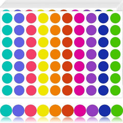 280pcs Coding Labels Circle Dot Stickers Round Coding Labels Sticky Dots Labels