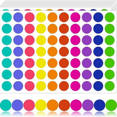 280pcs Coding Labels Circle Dot Stickers Round Coding Labels Sticky Dots Labels