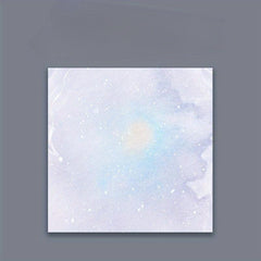 Square Planet Sticky Notes Tearable And Sticky Painting Memo Pads 50 Sheets