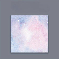 Square Planet Sticky Notes Tearable And Sticky Painting Memo Pads 50 Sheets