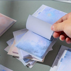 Square Planet Sticky Notes Tearable And Sticky Painting Memo Pads 50 Sheets