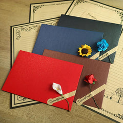 4pcs Retro Letter Paper Set Love Letter Envelope Confession Gift Flowers