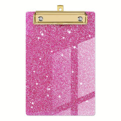 Glitter Acrylic Clipboard Student Supplies