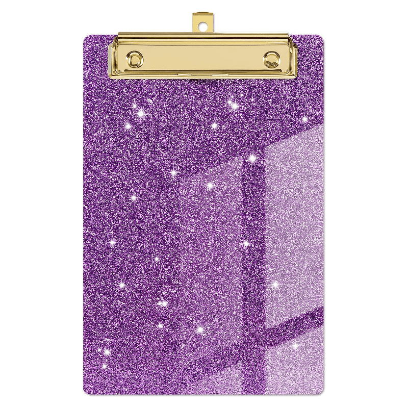 Glitter Acrylic Clipboard Student Supplies