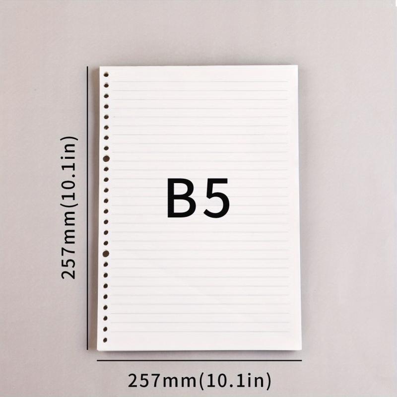 School Essential Sketchbook B5 Loose Leaf Paper A5 Spiral Notebook