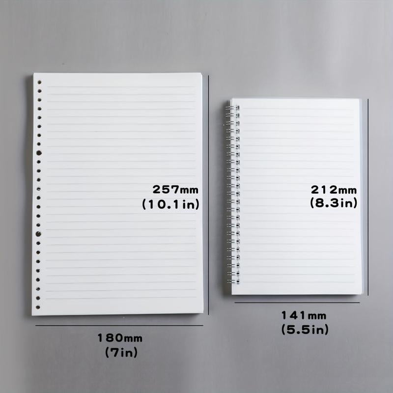 School Essential Sketchbook B5 Loose Leaf Paper A5 Spiral Notebook