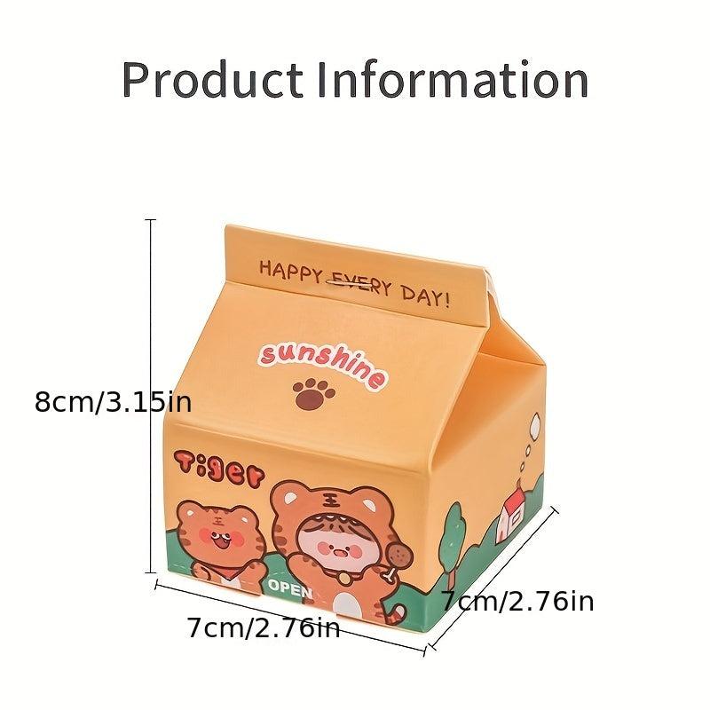 200 Sheets Milk Box Sticky Note Paper Non-Adhesive Boxed Sticky Notes