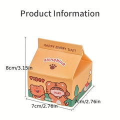 200 Sheets Milk Box Sticky Note Paper Non-Adhesive Boxed Sticky Notes