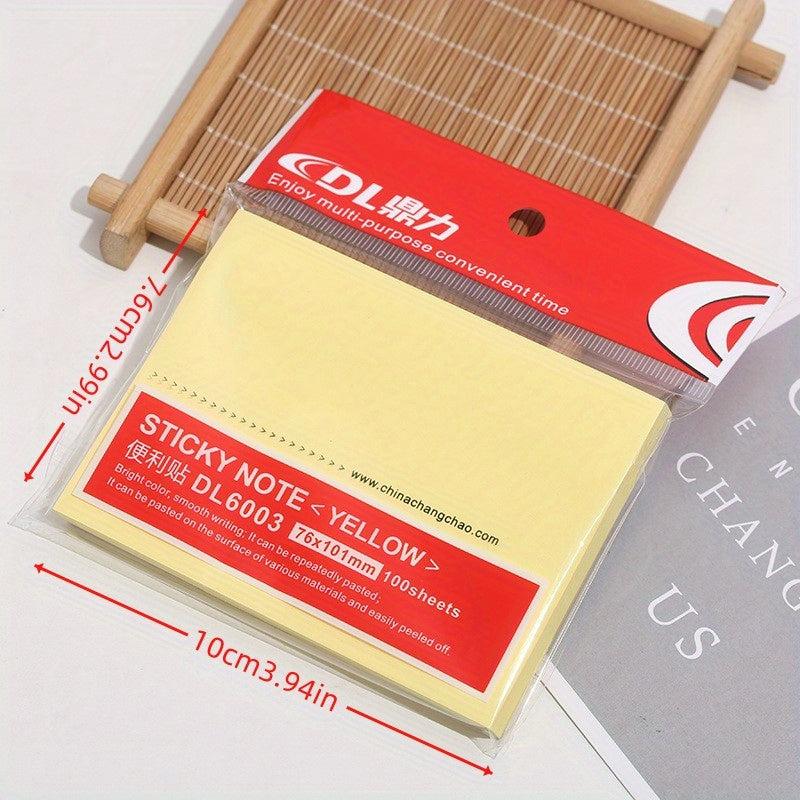 Yellow Sticky Notes Notepad Office Stationery