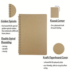 Dot Grid Spiral Notebook 2 Pack 100g A5 Journals Dotted Paper 200 Pages