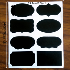 Chalkboard Labels Assorted Shapes Label Stickers