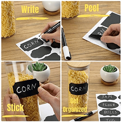 Chalkboard Labels Assorted Shapes Label Stickers