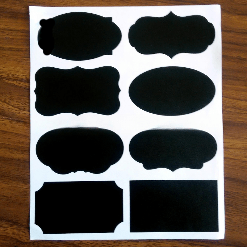 Chalkboard Labels Assorted Shapes Label Stickers