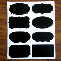 Chalkboard Labels Assorted Shapes Label Stickers
