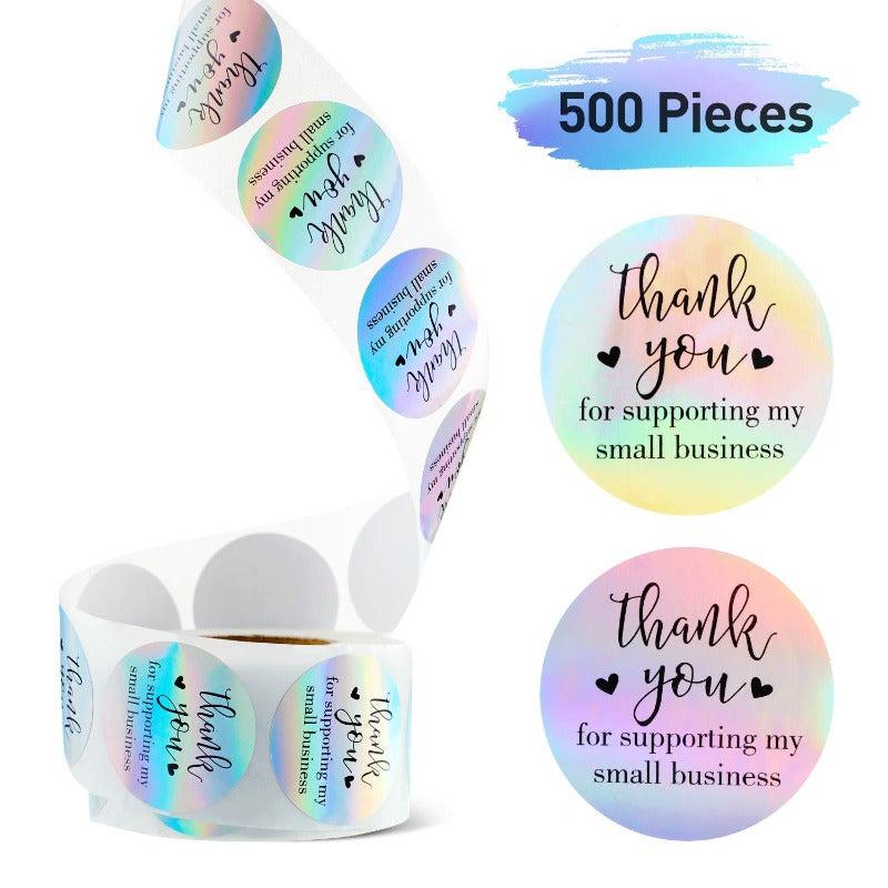 500 Sheets 3 Rainbow Laser Sticker Labels