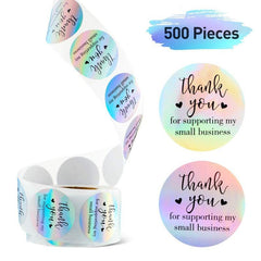 500 Sheets 3 Rainbow Laser Sticker Labels