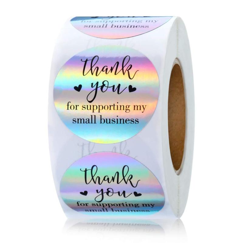 500 Sheets 3 Rainbow Laser Sticker Labels