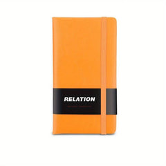 A6 Hardcover Pocket Notebook Thick Lined Paper Leather Mini Journal