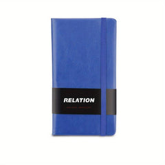 A6 Hardcover Pocket Notebook Thick Lined Paper Leather Mini Journal