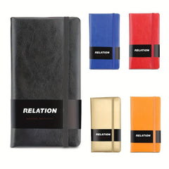 A6 Hardcover Pocket Notebook Thick Lined Paper Leather Mini Journal