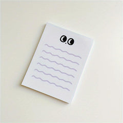 Big Eye Wave Memo Pad Steno Pads Minimalist Cartoon Matte
